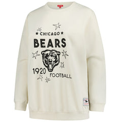 Chicago Bears Women's Plus Size Shooting Star Sweatshirt - Cream on sale