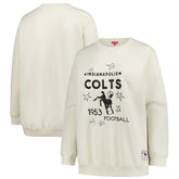 Indianapolis Colts Women's Plus Size Shooting Star Sweatshirt - Cream for sale