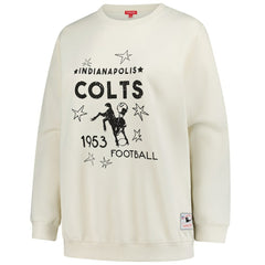 Indianapolis Colts Women's Plus Size Shooting Star Sweatshirt - Cream for sale