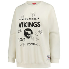 Minnesota Vikings Women's Plus Size Shooting Star Sweatshirt - Cream for sale