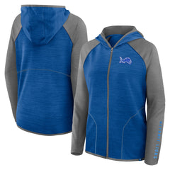 Detroit Lions Women's Plus Size End Around Pass Full-Zip Hoodie - Blue cheap