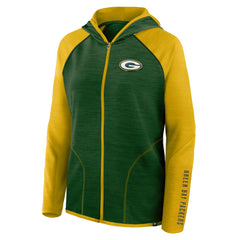 Green Bay Packers Women's Plus Size End Around Pass Full-Zip Hoodie - Green on sale