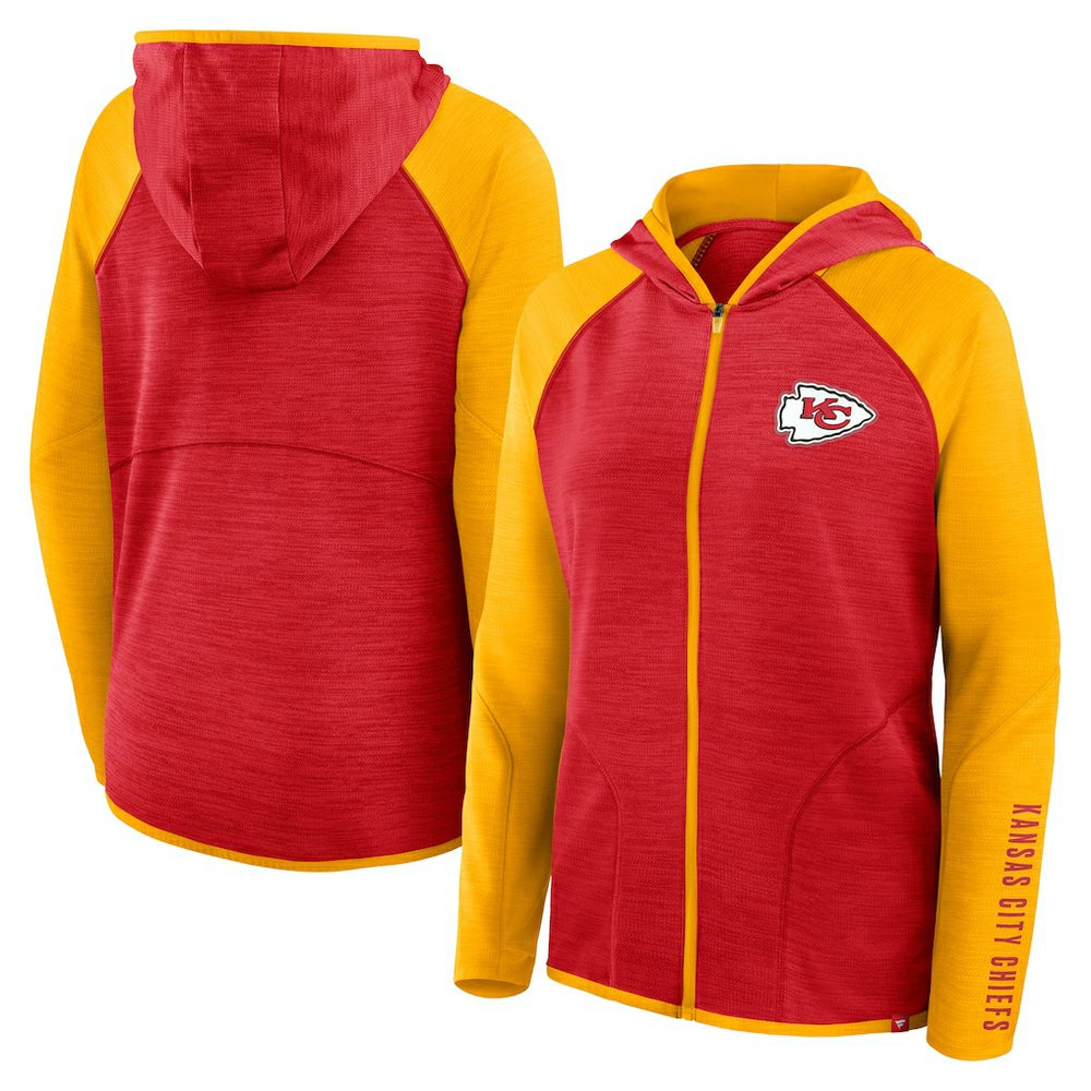 Kansas City Chiefs Women's Plus Size End Around Pass Full-Zip Hoodie - Red online