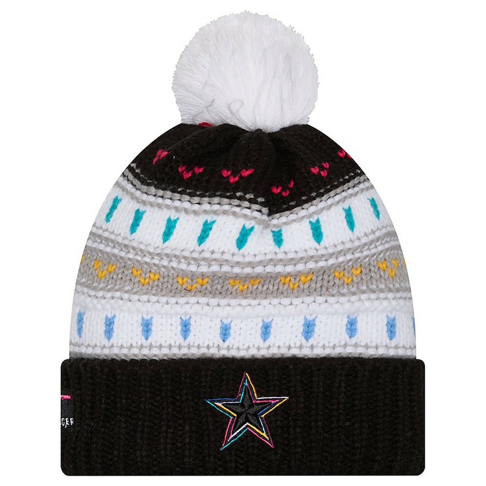 Dallas Cowboys New Era Women's 2025 NFL Crucial Catch Cuffed Knit Hat with Pom - Black outlet