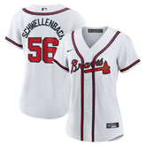 Spencer Schwellenbach Atlanta Braves Women's Home Replica Jersey White