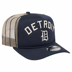 Detroit Tigers Vintage Arched Foam Front 9FIFTY A-Frame Adjustable Trucker Hat Navy