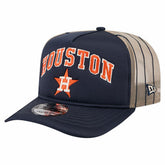 Houston Astros Vintage Arched Foam Front 9FIFTY A-Frame Adjustable Trucker Hat Navy