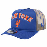 New York Mets Vintage Arched Foam Front 9FIFTY A-Frame Adjustable Trucker Hat Royal