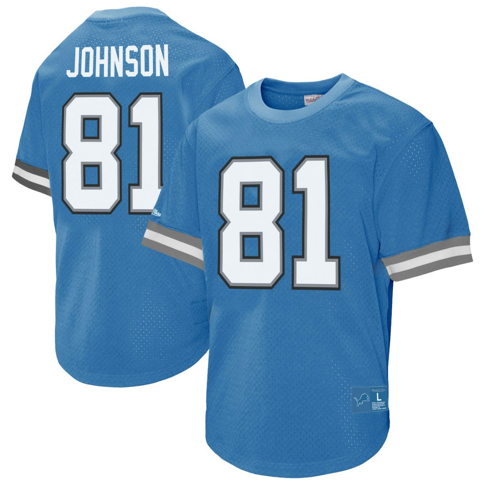 Calvin Johnson Detroit Lions Retired Player Name & Number Mesh Top - Blue online