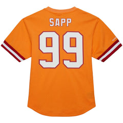 Warren Sapp Tampa Bay Buccaneers Retired Player Name & Number Mesh Top - Orange cheap
