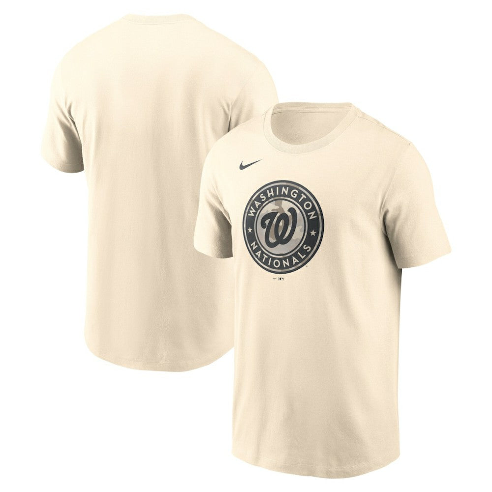 Washington Nationals Camo Logo T-Shirt Cream