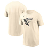 Baltimore Orioles Camo Logo T-Shirt Cream