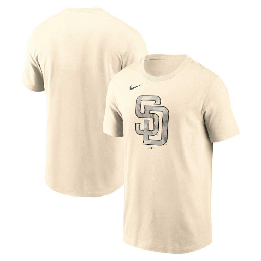 San Diego Padres Camo Logo T-Shirt Cream