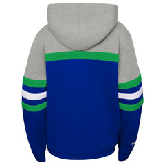 Seattle Seahawks Youth Throwback Head Coach Pullover Hoodie - Royal on sale