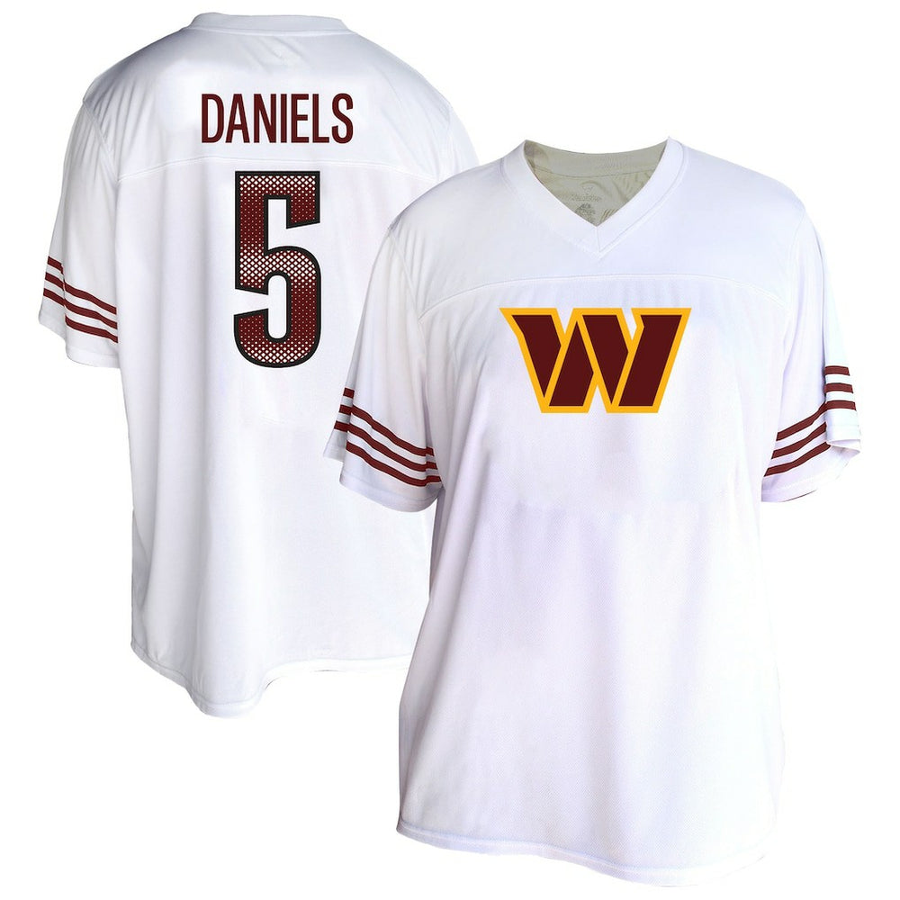 Jayden Daniels Washington Commanders Women's Plus Size Fashion Jersey - White online