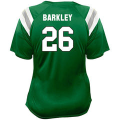 Saquon Barkley Philadelphia Eagles Women's Plus Size Name & Number Raglan Lace V-Neck T-Shirt - Kelly Green outlet