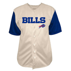 Josh Allen Buffalo Bills Big & Tall Baseball Button-Up Shirt - Cream online
