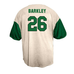 Saquon Barkley Philadelphia Eagles Big & Tall Baseball Button-Up Shirt - Cream cheap