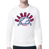 Texas Rangers Starter Half Ball Team Graphic Long Sleeve T-Shirt White