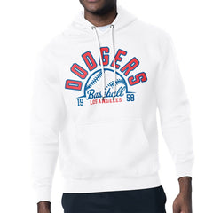 Los Angeles Dodgers Starter Half Ball Team Graphic Pullover Hoodie White
