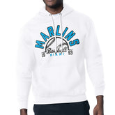 Miami Marlins Starter Half Ball Team Graphic Pullover Hoodie White