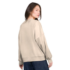 Cleveland Guardians G-III 4Her by Carl Banks Women's Oversized Vet II Sweatshirt Sand