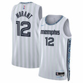 Ja Morant Memphis Grizzlies Unisex 2025/26 Swingman Jersey - White - City Edition on sale