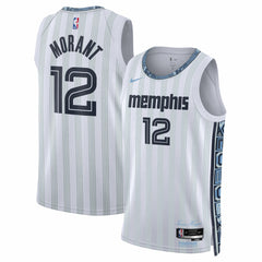 Ja Morant Memphis Grizzlies Unisex 2025/26 Swingman Jersey - White - City Edition on sale