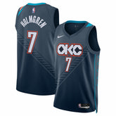 Chet Holmgren Oklahoma City Thunder Unisex 2025/26 Swingman Jersey - Navy - City Edition discount