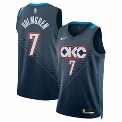 Chet Holmgren Oklahoma City Thunder Unisex 2025/26 Swingman Jersey - Navy - City Edition discount