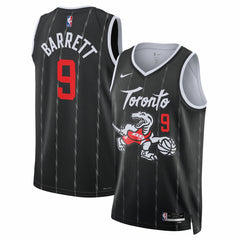 RJ Barrett Toronto Raptors Unisex 2025/26 Swingman Jersey - Black - City Edition for sale