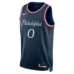 Tyrese Maxey Philadelphia 76ers Unisex 2025/26 Swingman Jersey - Navy - City Edition cheap