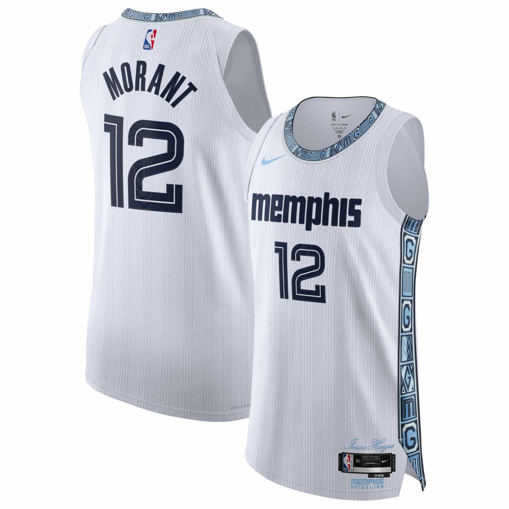 Ja Morant Memphis Grizzlies Unisex 2025/26 Authentic Jersey - City Edition - White sale