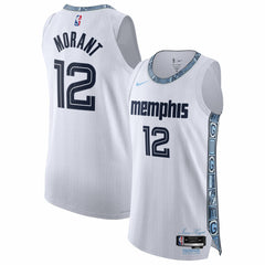 Ja Morant Memphis Grizzlies Unisex 2025/26 Authentic Jersey - City Edition - White sale