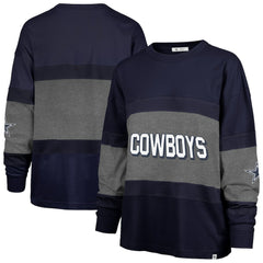 Dallas Cowboys '47 Women's Breezyway Archive Long Sleeve T-Shirt - Navy online