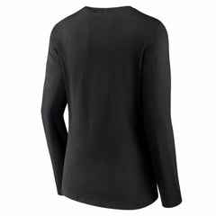 Colorado Rockies Women's Logo Long Sleeve V-Neck T-Shirt Black