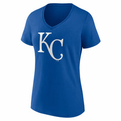 Kansas City Royals Women's Logo V-Neck T-Shirt Royal