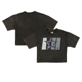 Dallas Cowboys New Era Women's Boxy Cropped Sport Night Mineral Wash T-Shirt - Black online