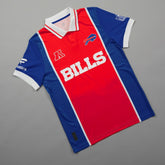 Buffalo Bills NFL Football x Football Collared Fan Top - Red for sale
