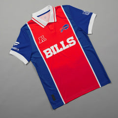 Buffalo Bills NFL Football x Football Collared Fan Top - Red for sale