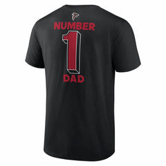 Atlanta Falcons #1 Dad Jersey T-Shirt - Black discount
