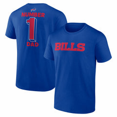 Buffalo Bills #1 Dad Jersey T-Shirt - Royal sale