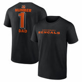 Cincinnati Bengals #1 Dad Jersey T-Shirt - Black cheap