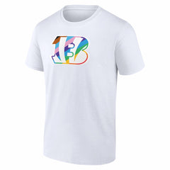 Cincinnati Bengals Logo Pride T-Shirt - White outlet