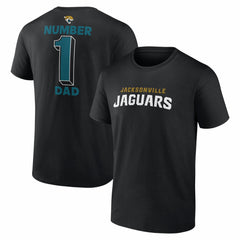 Jacksonville Jaguars #1 Dad Jersey T-Shirt - Black sale