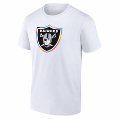 Las Vegas Raiders Logo Pride T-Shirt - White on sale