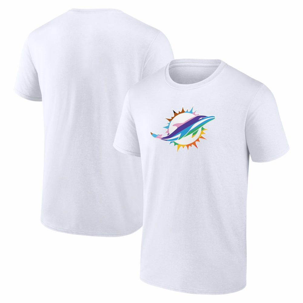 Miami Dolphins Logo Pride T-Shirt - White outlet