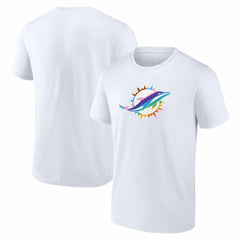 Miami Dolphins Logo Pride T-Shirt - White outlet