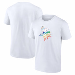 Minnesota Vikings Logo Pride T-Shirt - White cheap