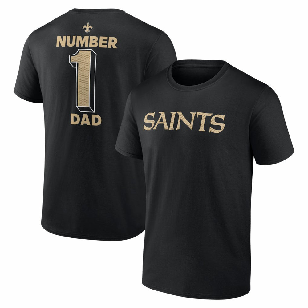New Orleans Saints #1 Dad Jersey T-Shirt - Black online